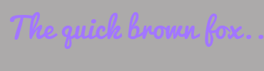 Image with Font Color A276FF and Background Color ACAAAA